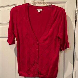 New York and Company red cardigan